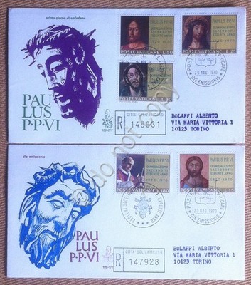 FDC Venetien Vatikan 1970 - 50. Priestertum Paul VI. - Einschreiben Ankunftsstempel