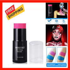 Pink Face Body Paint Stick 1.06Oz Waterproof Sweatproof for Face Body, Cream