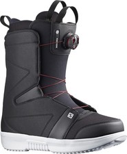 Stivali da snowboard uomo Salomon Faction BOA nero/bianco taglia 7 - comfort tutto il giorno