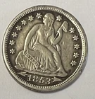 1853 Seated Liberty Dime Silver Lot 965