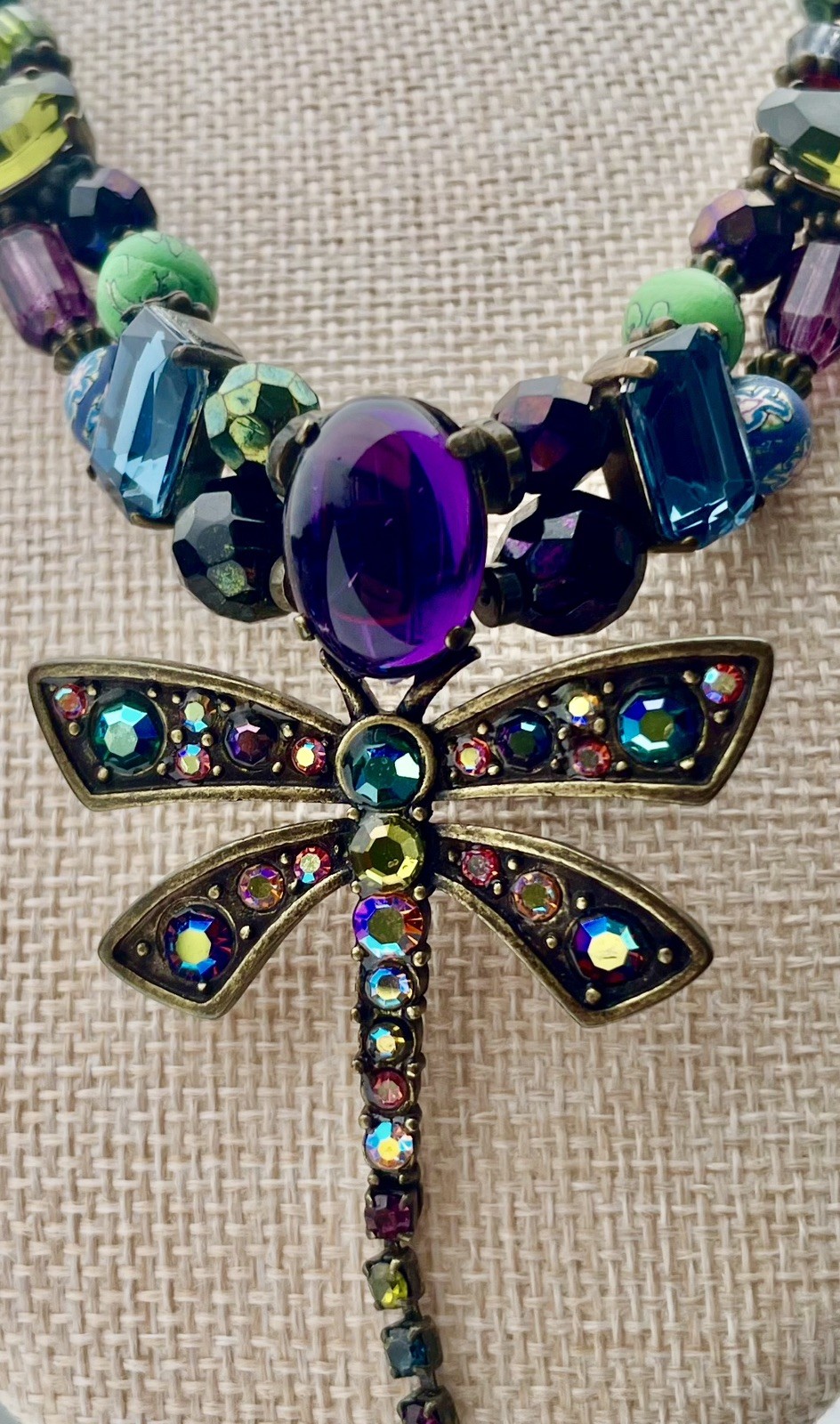 Chicos multicolor crystal dragonfly statement nec… - image 11