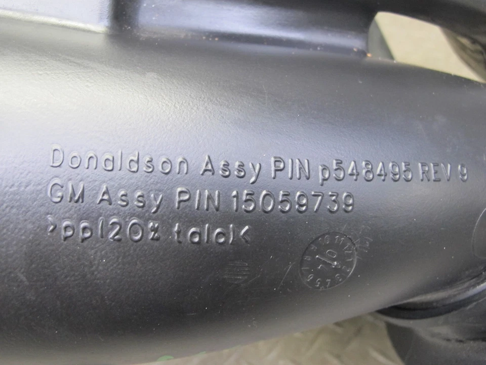 2003-2007 HUMMER H2 6.0L AIR INTAKE CLEANER BOX RESONATOR TUBE PIPE 15059739 - Image 3 of 4