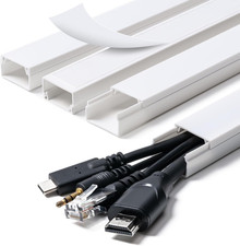 Cord Hider, 58in Cable Hider, Cord Covers for Wires on Wall, Paintable Cable Cov