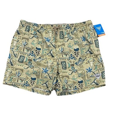 Columbia Men s PFG Rambler 6  Printed Water Shorts, XL, New