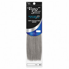 Foxy Silver - Human Hair Weave Yaki Straight 8" Multi-Pack 