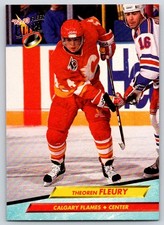 1992-93 Fleer Ultra THEO FLEURY #21 Calgary Flames