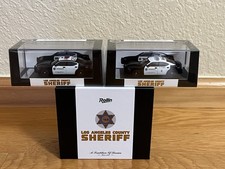 Rollin 1:64 Los Angeles County Sheriff Dodge Charger 2 Car Set Regular B/W   K9