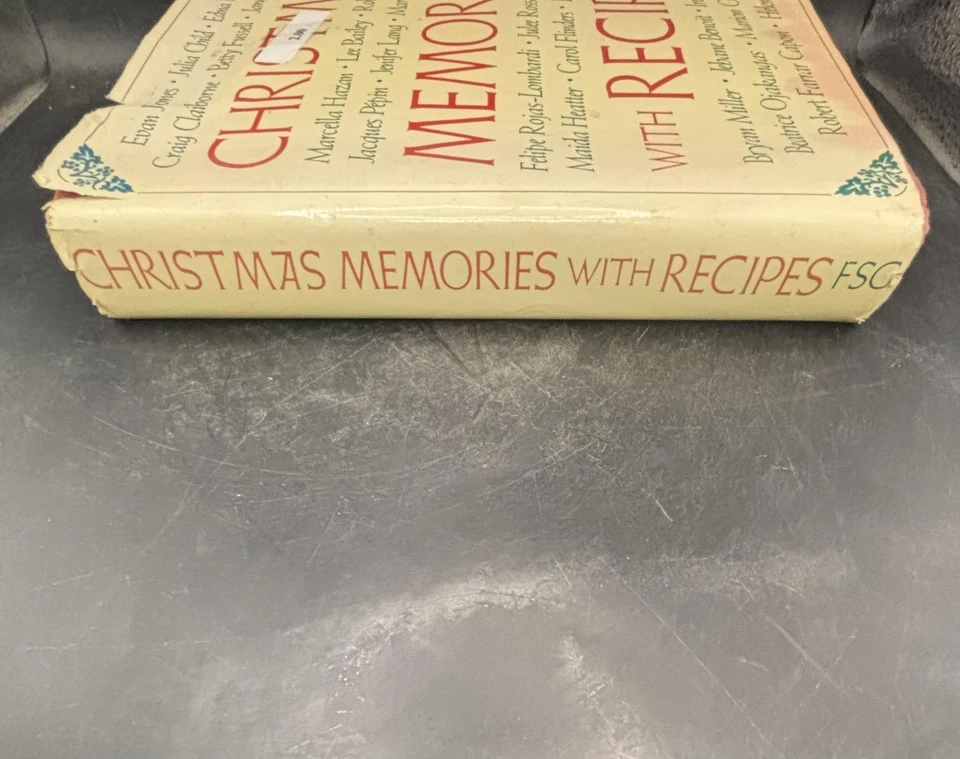 Vintage 1988 Christmas Memories with Recipes Hardcover FSG Dust Jacket Cookbook Foto 3 de 4
