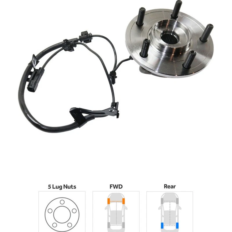 Buje de rueda trasero lado del conductor para Dodge Journey 2009-2020 Foto 2 de 4