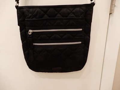 VERA BRADLEY Trio Zip Hipster CLASSIC NAVY Quilted Crossbody Purse Bag