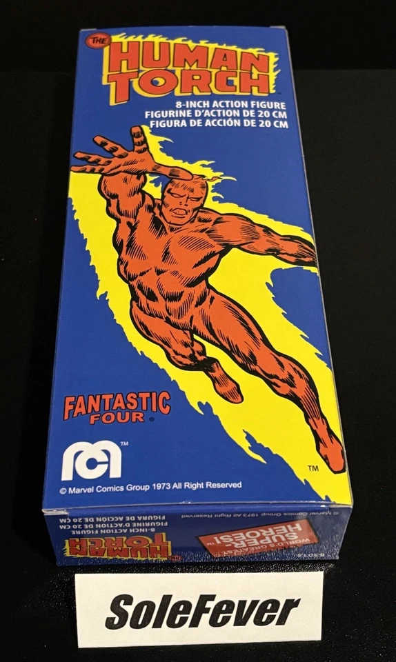 Nueva figura de acción retro Disney MEGO Marvel Fantastic Four The Human Torch 8" Foto 4 de 4