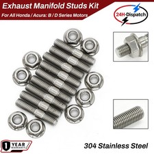 For Honda Acura Exhaust Manifold Stud Bolt Only Kit B D Series Civic Integra
