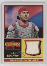 2025 Topps Heritage Clubhouse Collection Relic JT Realmuto #CCR-JRE tw0