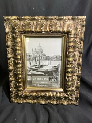 STUDIO DECOR MICHAELS 5 X 7  BRONZE LEAFS ORNATE PHOTO PICTURE FRAME
