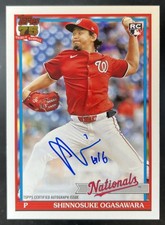 2026 Topps Shinnosuke Ogasawara RC Auto 1991 Topps Nationals #91A-SHIN