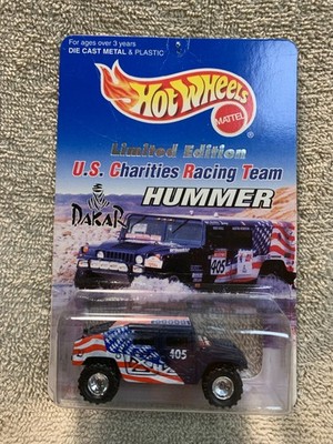 Hot Wheels Dakar Rally US Charities Racing Blue Hummer Real Riders 1/64