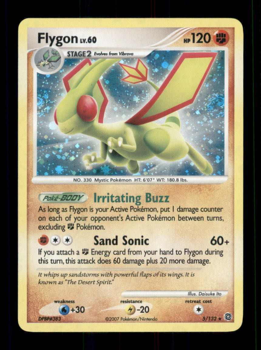 Flygon Holo Rare Reverse Holo Secret Wonders 5/132 LP
