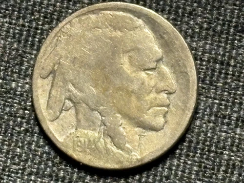 1914 Buffalo Nickel - Carefully Restored Date - Good Condition