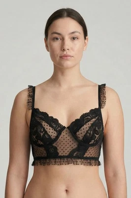 Bustier en dentelle noire pour femme Laperissa - Photo 1/2