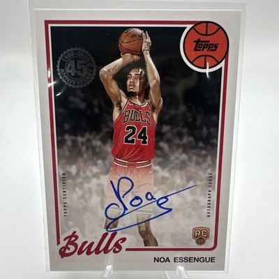 2025-26 Topps Noa Essengue 45th Anniversary On Card Auto RC Bulls