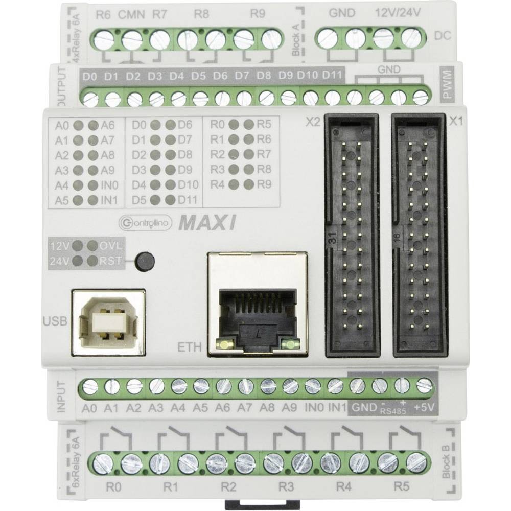 Controllino MAXI 100-100-00 module de commande pour rail DIN 24V - 3