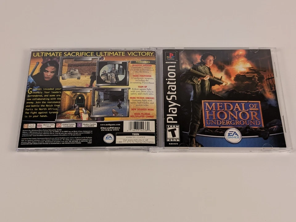 Medal of Honor: Underground (PlayStation 1, 2000) PS1➡️CIB Complete - Tested 🎮 - Image 4 of 4