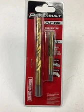 Powerbuilt 642608 7/16"-14Nc Tap & 3/8" Drill Bit Set