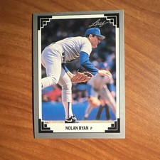 Leaf 1991 Nolan Ryan #423 Texas Rangers Baseball Base Set Card