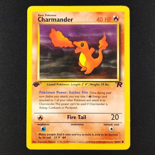 Charmander 50/82 - Team Rocket 1st Edition - Pokemon Card - Picture 1 of 2