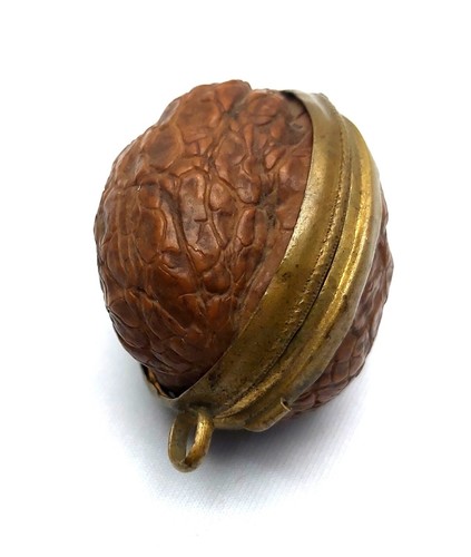 Antique Natural Walnut Tobacco Snuff Sewing Box - Picture 3 of 7