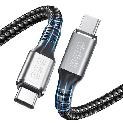 240W USB C to USB C CableThunderbolt 4 Cable Supports 40Gbps Date Transfer&Si...