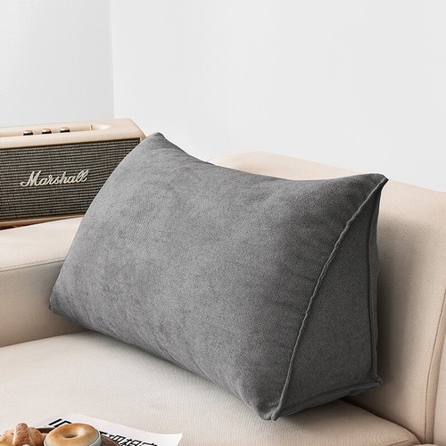 Sofa Triangle Back Cushion Cover Soft Headboard Backrest Pillow Case Unstuffed - Picture 20 of 22