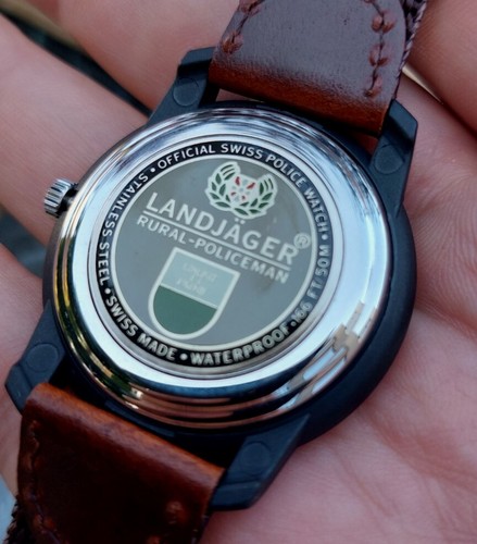 New Landjager Rural Policeman Official Swiss Made Police Watch - Picture 3 of 9