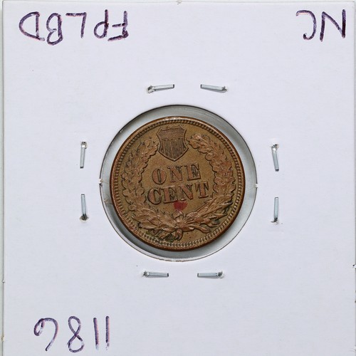 1864 Copper-Nickel 1C Indian Head Cent with UNC Detail Reverse Corrosion #1186 - Picture 2 of 2