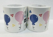 Lot of 2 Rolls Double Sided Reversible Bulletin Board Border Balloons YAY
