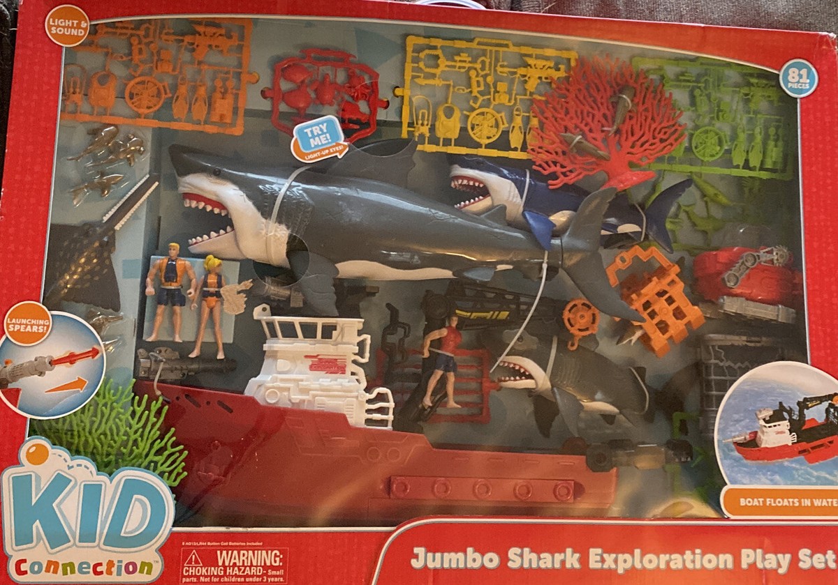 Kid Connection Jumbo Shark Exploration Play Set 81 pièces