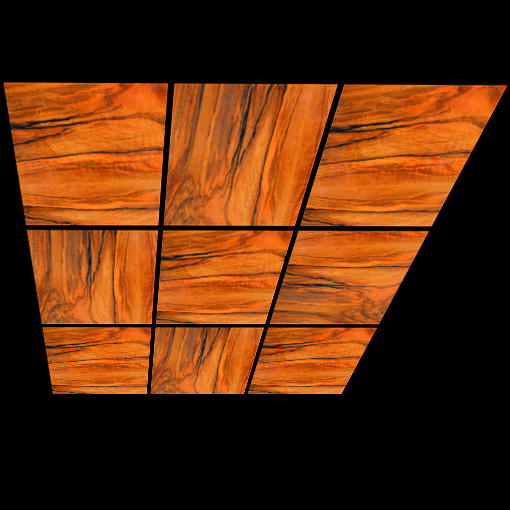 Plafond décor diffusant dalles de prestige aspect Bois Noyer 016 1 en 60 x 60