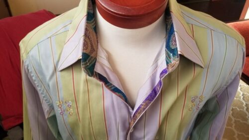 Robert Graham Designer Herren Langarm Oberhemd Gr. L - Bild 2 von 7