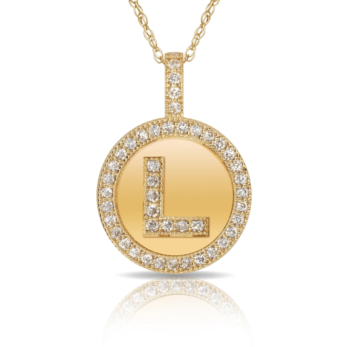 Gold letter hotsell l pendant