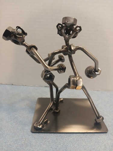 Metall spielen Basketball Sport, Muttern/Bolzen/Nägel Skulptur Figur Deko Kunst - Bild 3 von 6