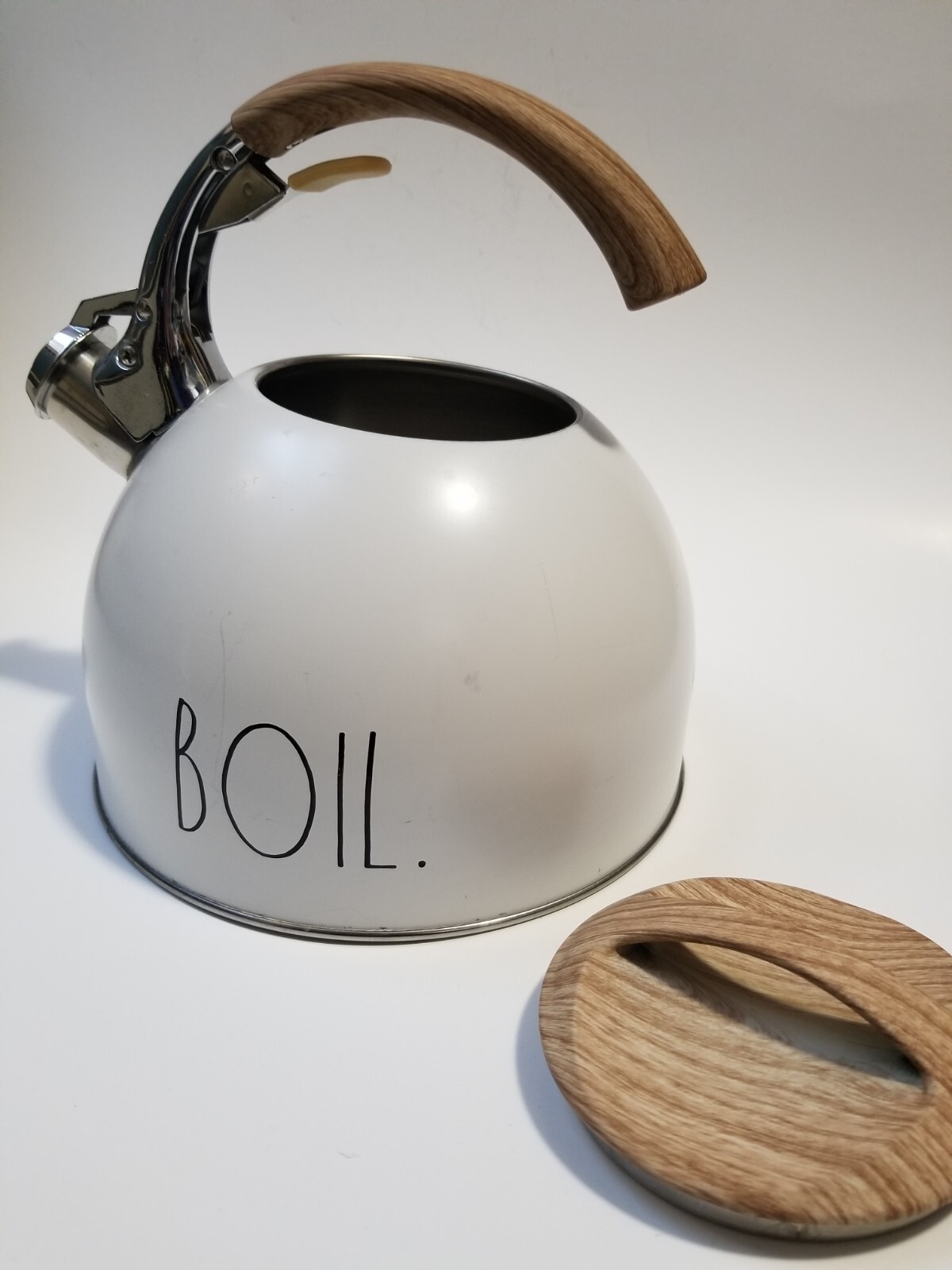 Rae dunn "Boil" Kettle. 8 Inch Wide X 9 Inch Tall eBay
