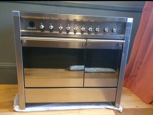 SMEG Opera A2 Dual Fuel Range Cooker. Stainless Steel. 100cm.