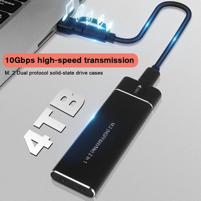 M.2 NVMe SATA USB C 3.1 Adapter Externes SSD Gehäuse Case für M / M+B Keyθδ-