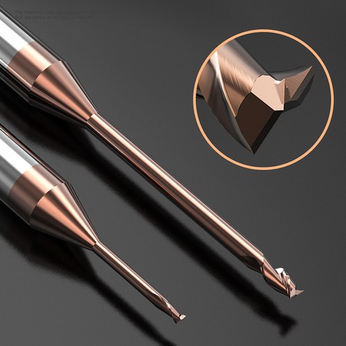 Carbide End Mill Deep Groove Router Bits micro dia 0.3mm-2mm CNC/Milling Machine - Picture 4 of 6