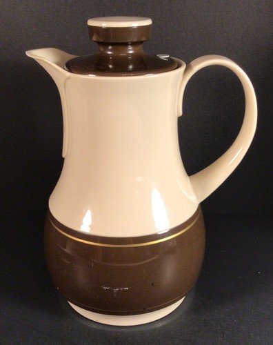 Vintage Thermos Beige / Brown Coffee Butler Ingried Carafe # 570 Alemania Occidental - Imagen 3 de 9
