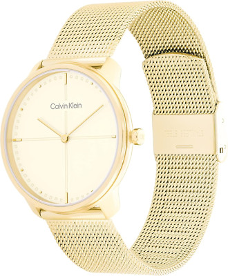 Calvin Klein Iconic Plated Thin économies Gold 1 Steel Champagne Dial Unisex Watch