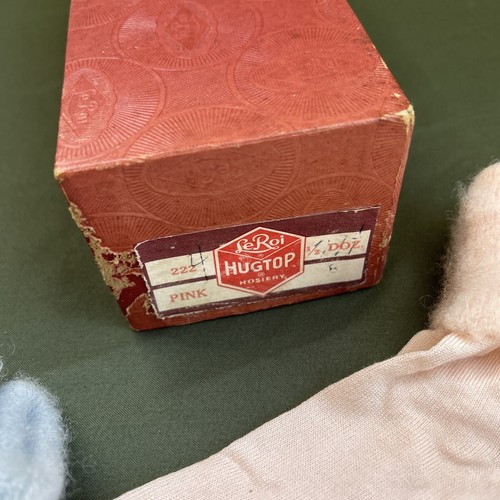VTG Socks Lot 1940's Women's 7-8 LeRoi Hosiery W/boxes Rare Find Lipsitz Dept - Picture 5 of 13