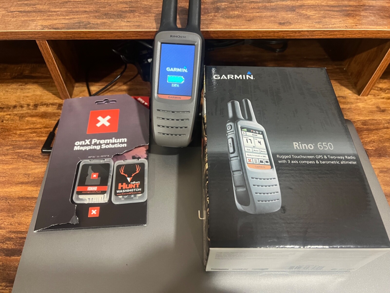 Garmin Rino 650 Handheld with onx chips and original box 753759975791