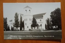 Swedish Mission Church, Kingsburg CA rppc real photo postcard