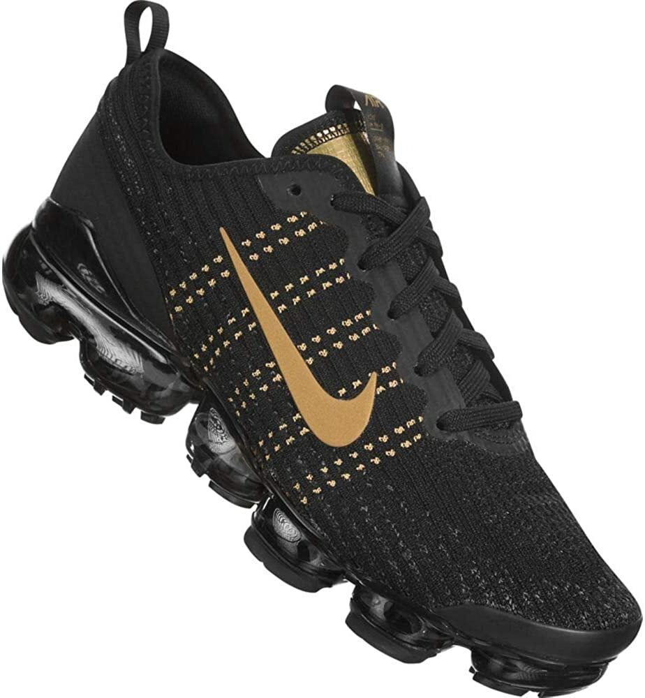 vapormax black with gold